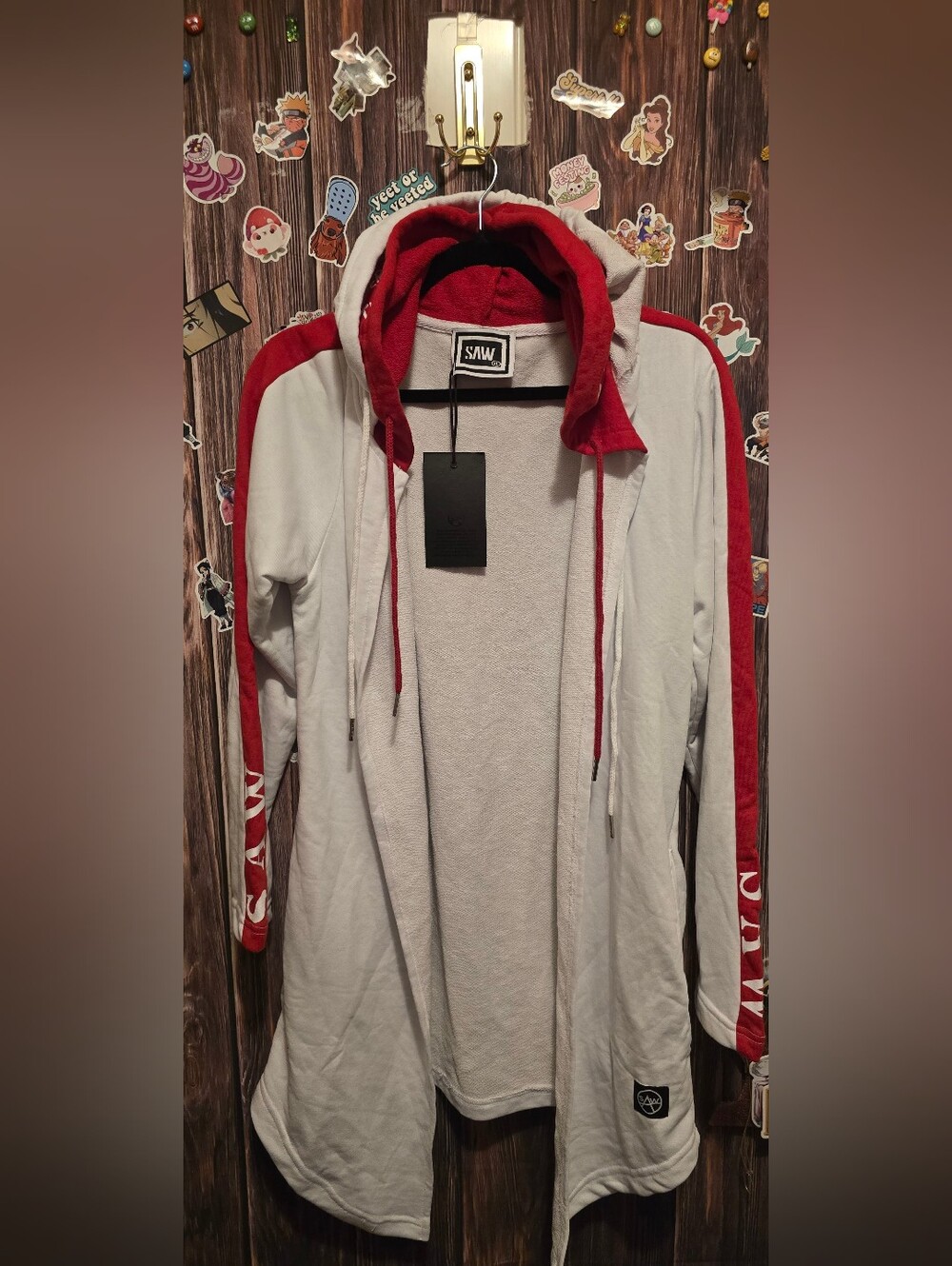 SAW CLOTHing Casual Double-Hooded long Sleeve Shirt  Jacket